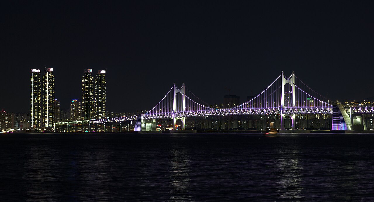广安大桥夜景